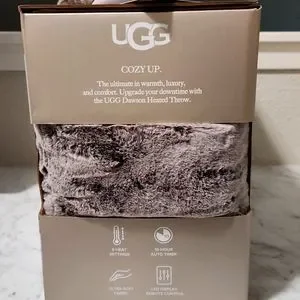 ugg dawson faux fur heated blanket